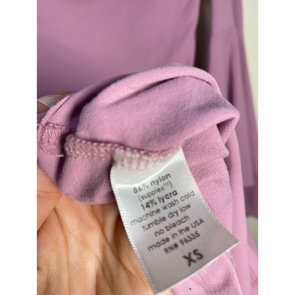 Susana Monaco Mauve Pink Off Shoulder Tiered Bell Sleeve Mini Dress XS Retro - Picture 5 of 6